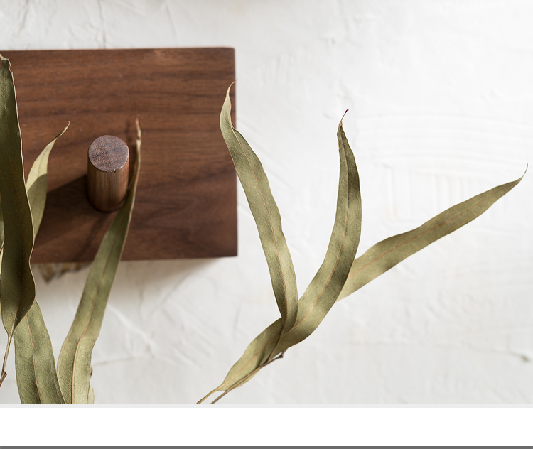 Zen inspired handmade wooden coat rack, modern minimalist furniture for home decor.
