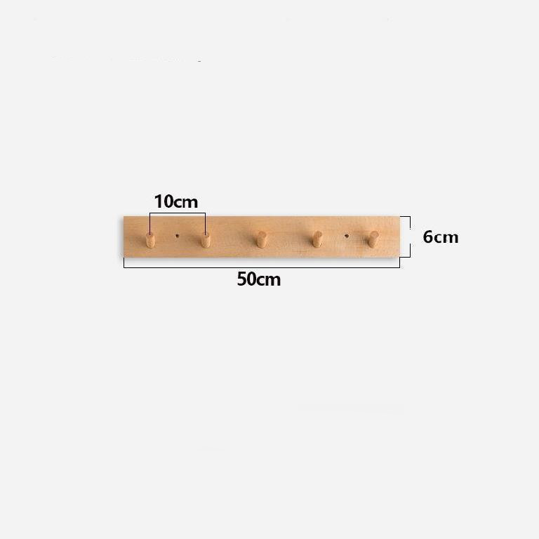 Elegant minimalist wooden coat rack, handmade Zen design, functional wall storage for any room.