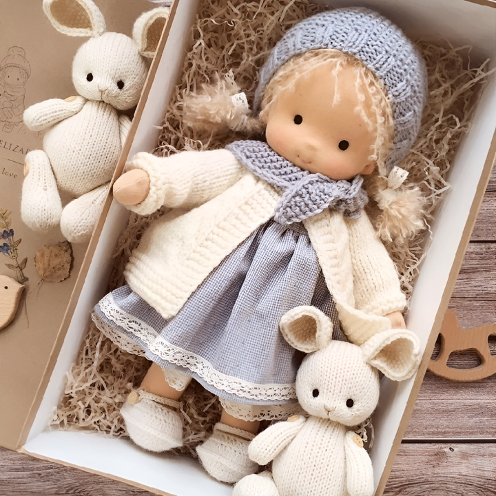 A durable and safe toddler toy, this Waldorf doll is built to last.