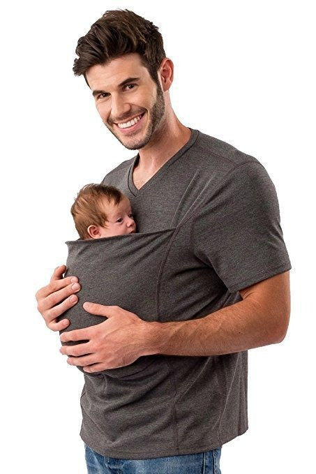 Stylish baby sling t-shirt, a top parenting essential for newborn carriers.
