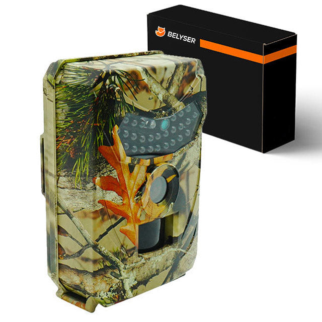 Waterproof game camera, covert design for hunting & nature observation, motion-activated.