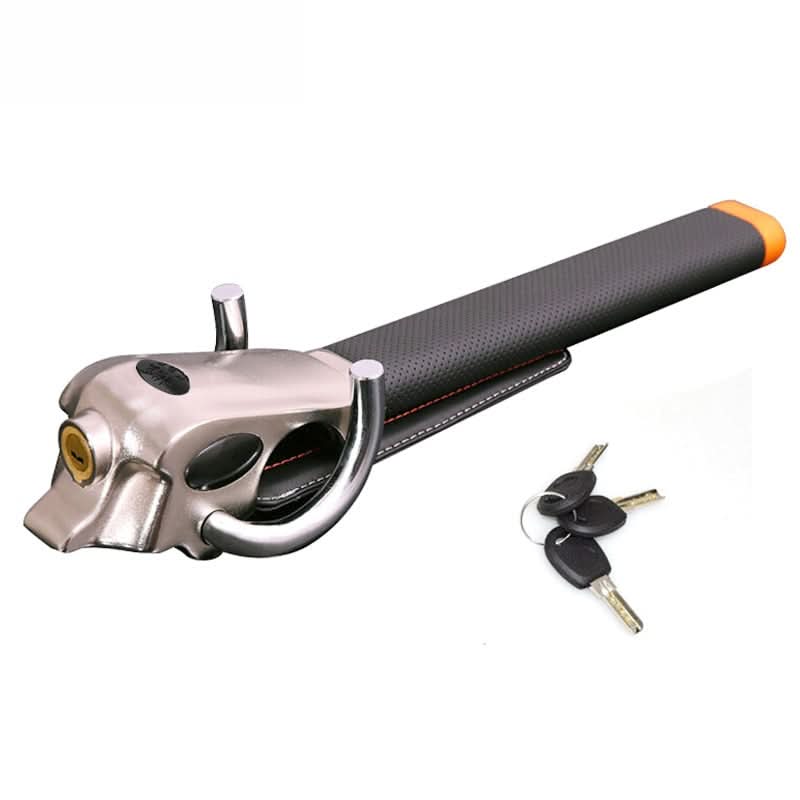 Durable steering wheel lock, preventing car theft and ensuring driver safety