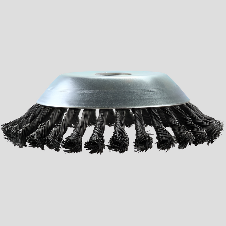 Premium carbon steel weed brush, an essential garden tool for tough landscaping & efficient weed control.