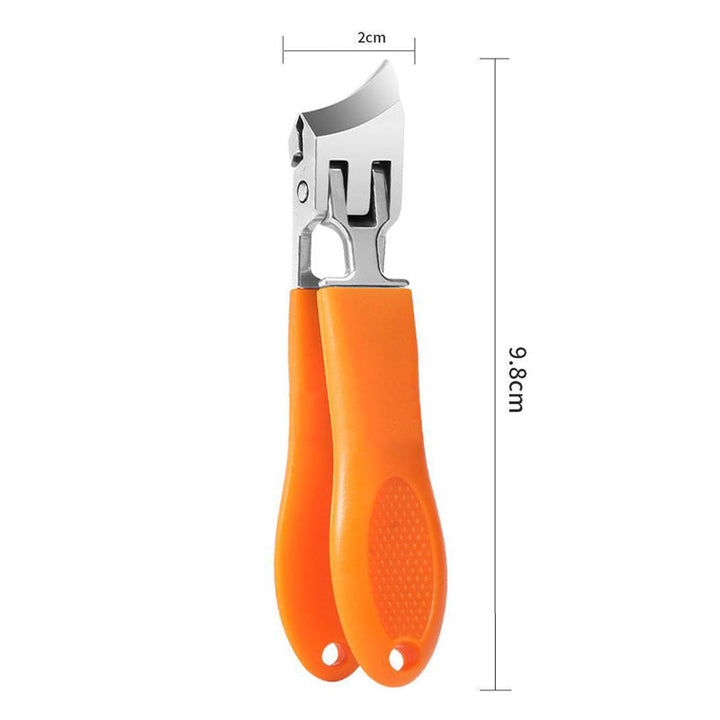 Super strong heavy-duty wide jaw nail clipper for thick nails. Ideal for senior foot & nail care.