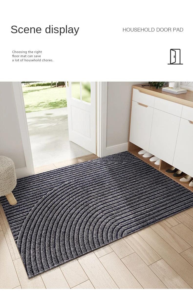 Industrial strength heavy-duty door mat, non-slip, weather-resistant for outdoor/indoor floor protection.