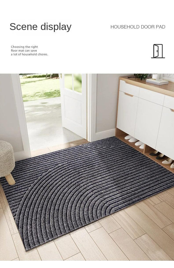 Industrial strength heavy-duty door mat, non-slip, weather-resistant for outdoor/indoor floor protection.