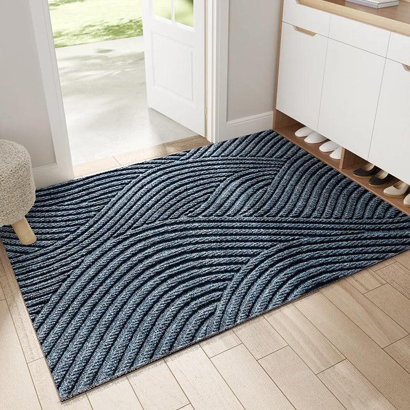 Stylish heavy-duty door mat, non-slip, perfect for indoor/outdoor home decor & entrance floor protection.