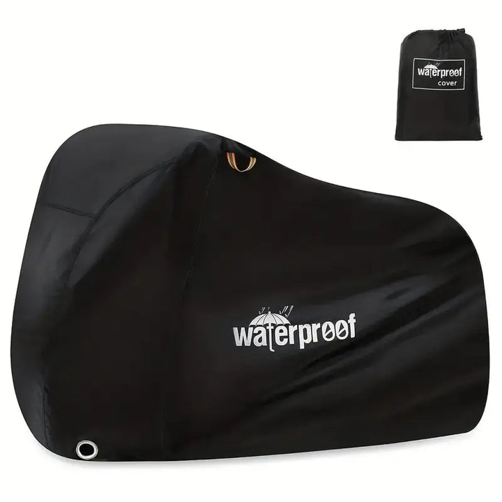 All-weather outdoor bike cover, waterproof & UV protective, ensuring durable protection for bicycles against elements.