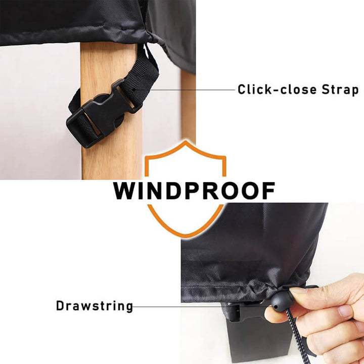 Waterproof cover for outdoor sectionals, durable and weather resistant for garden use.