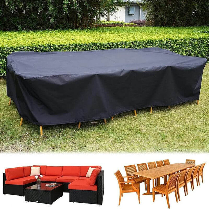Waterproof outdoor cover for garden dining sets, ensuring ultimate weather resistance.