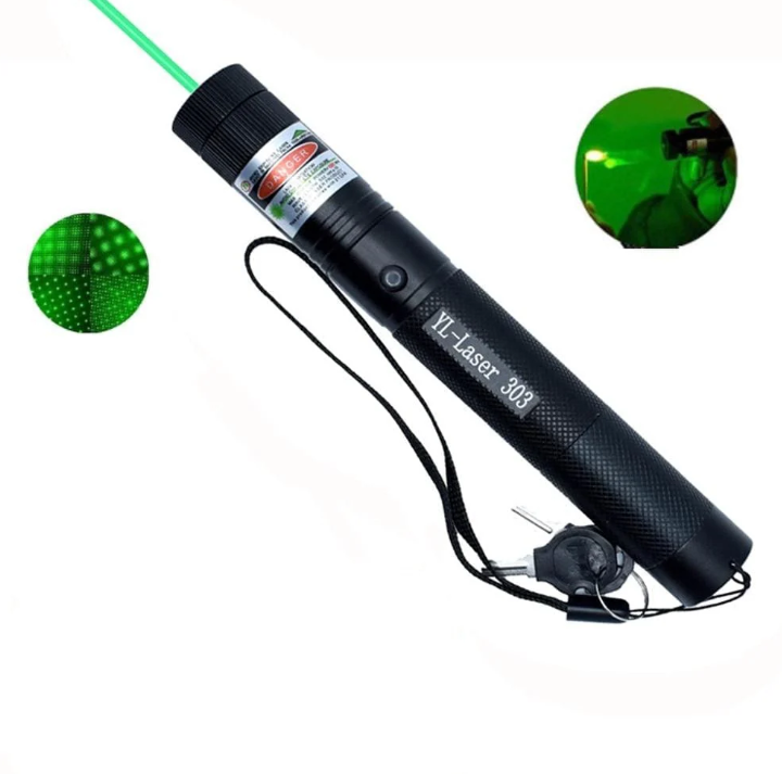 Premium high-intensity laser pointing device, designed for powerful outdoor & presentation needs.