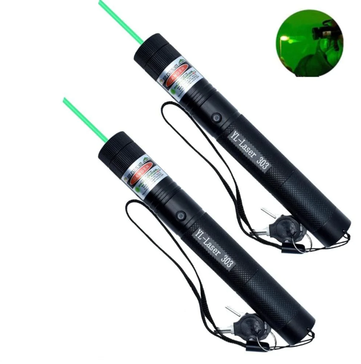 Portable red laser pointer for presentations, workshops & outdoor exploration.