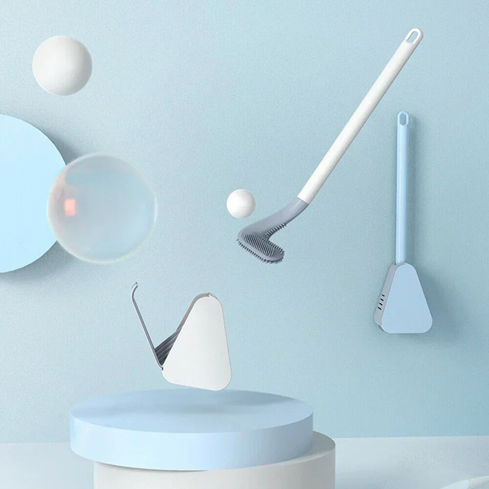 Effortless toilet cleaning with the self-cleaning brush & holder. A durable, hygienic bathroom supply.