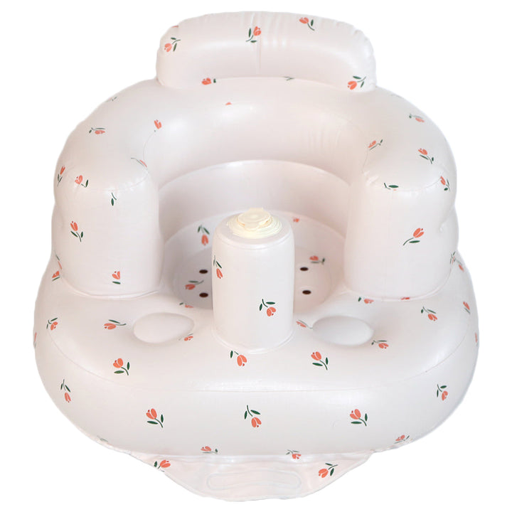 Inflatable toddler seat, perfect for travel and supporting baby's first attempts to sit.