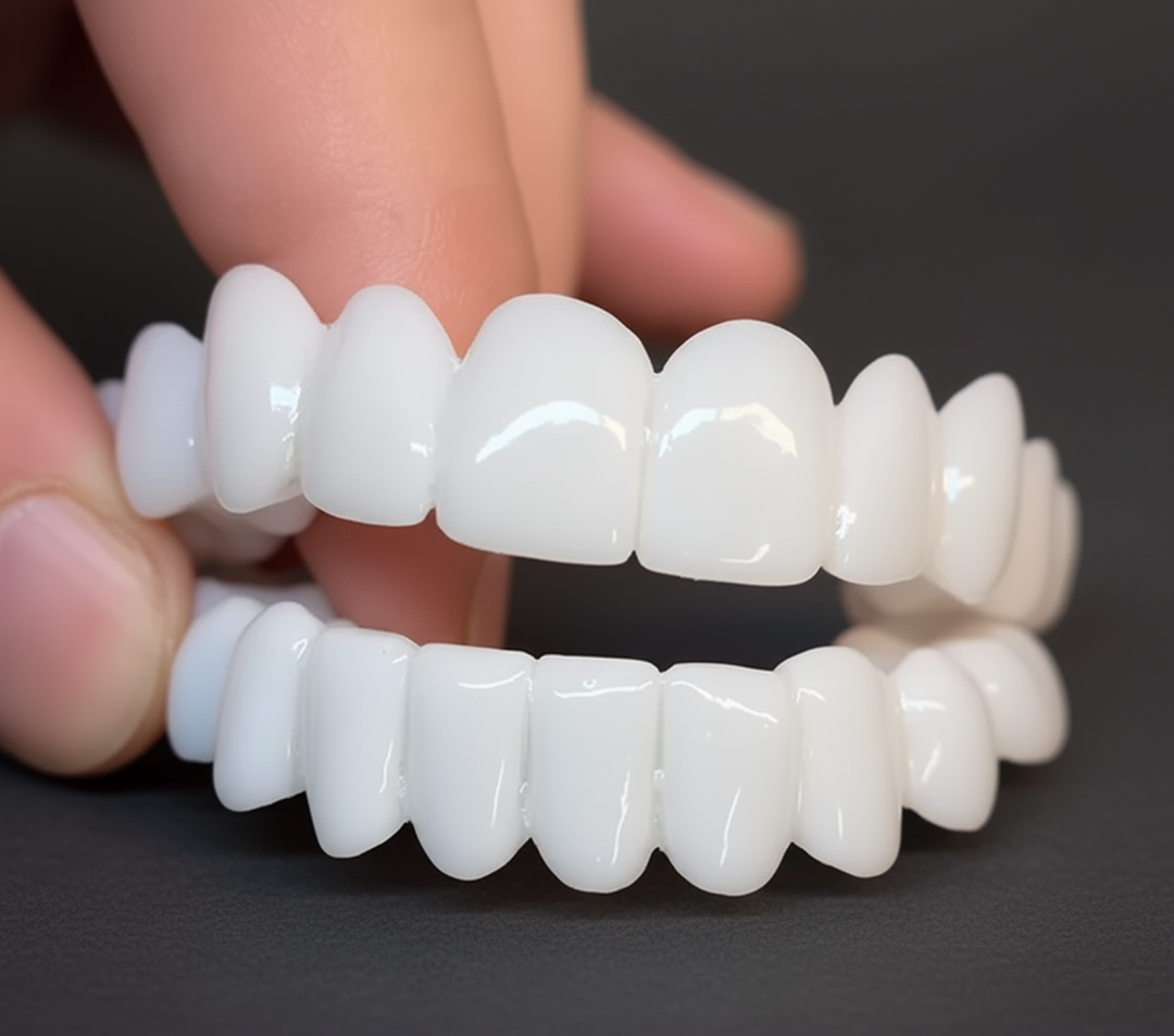 Instant Aesthetic Smile Veneers: Natural look removable dental covers for a beautiful smile.
