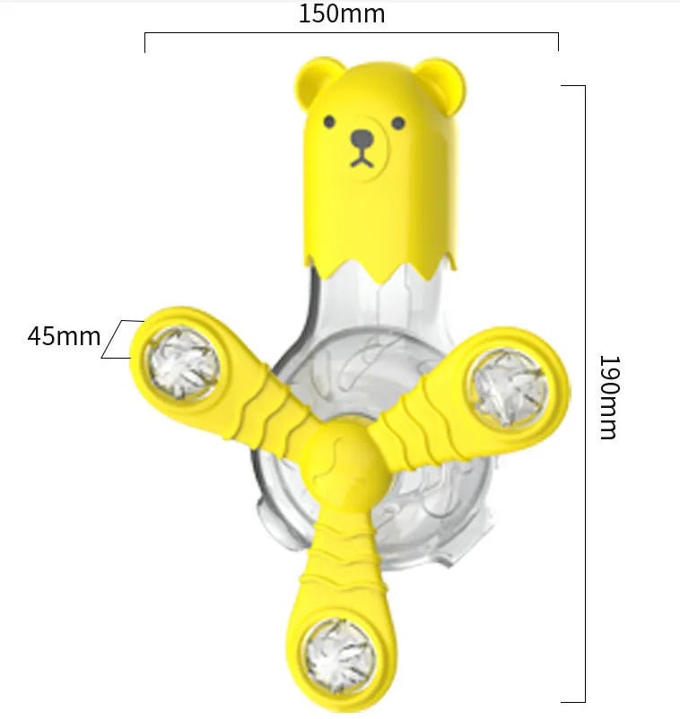 Bear-shaped interactive food dispenser puzzle toy, perfect for mental enrichment for cats.