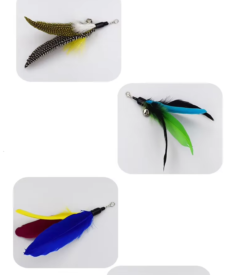 Telescopic design makes this cat fishing rod toy easy to store and use.