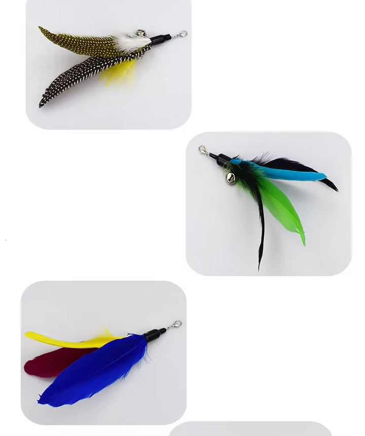 Telescopic design makes this cat fishing rod toy easy to store and use.