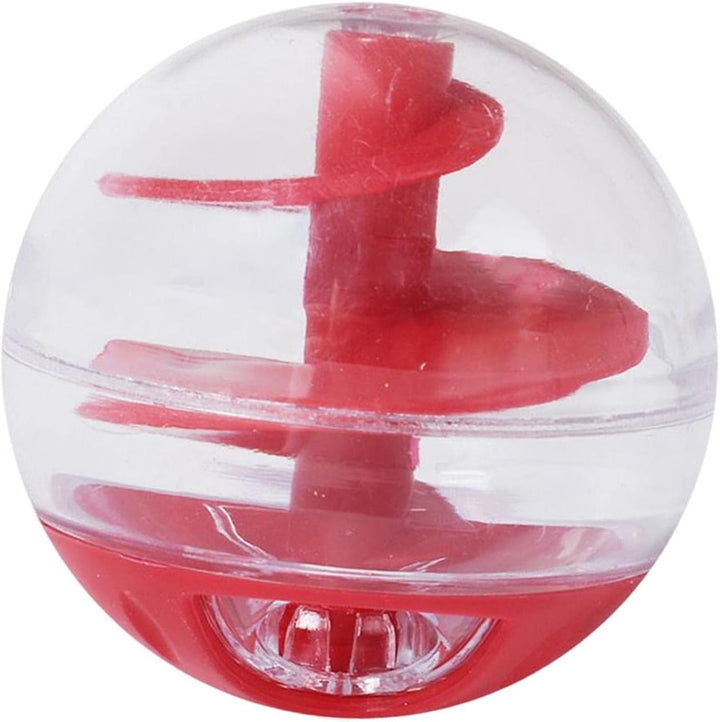 Cat enrichment toy: interactive food ball and treat dispenser, perfect for indoor cat mental stimulation & fun play.