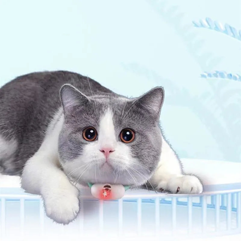Pet exercise laser toy for cats, promoting healthy activity, interactive play & mental stimulation.