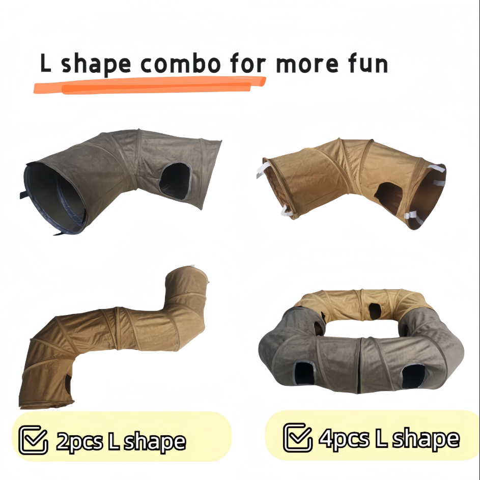 Feline fun with this cat play tunnel and viewing window, an ideal hideaway and interactive accessory for playful pets.