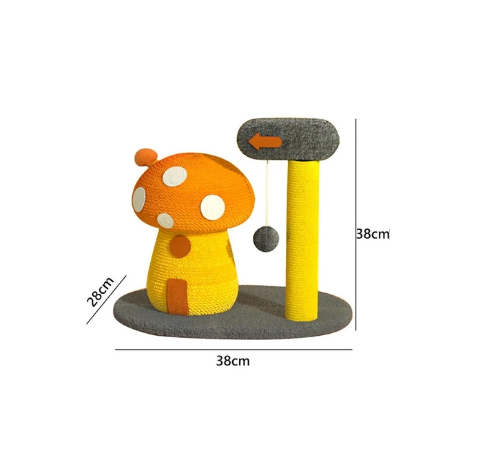 Bird-shaped interactive cat scratching post with sisal for feline play & claw health.
