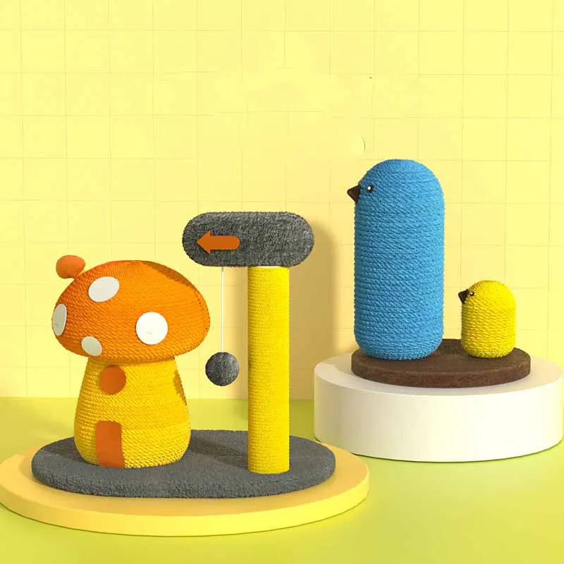 Durable cat scratching post & interactive play station; perfect cat furniture for mental & physical enrichment.