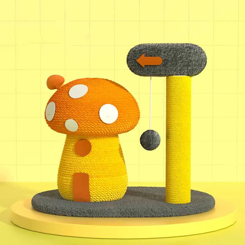Cute bird interactive cat scratching post, a fun cat toy & pet play furniture for kittens and cats.