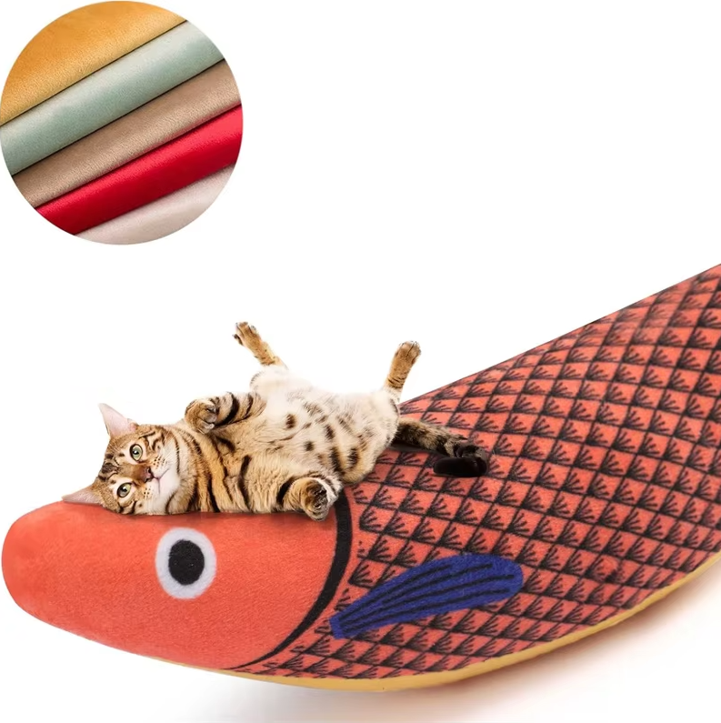 High-quality interactive fish cat toy with catnip & sound. Sparks instinctual play & offers hours of kitty entertainment.
