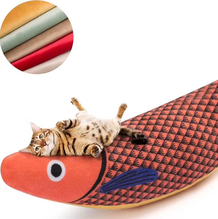 High-quality interactive fish cat toy with catnip & sound. Sparks instinctual play & offers hours of kitty entertainment.