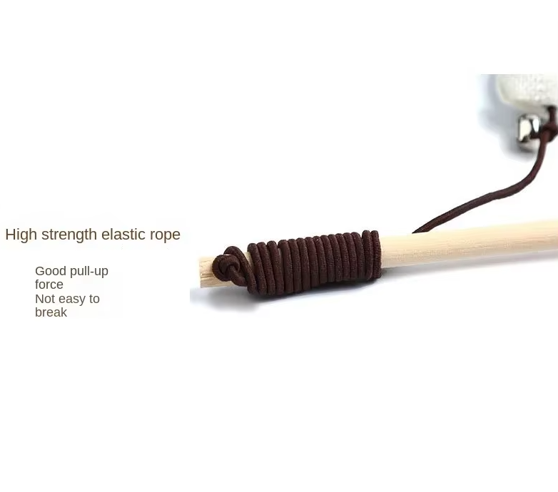 Bell and feather cat toys, promoting active play and preventing boredom.
