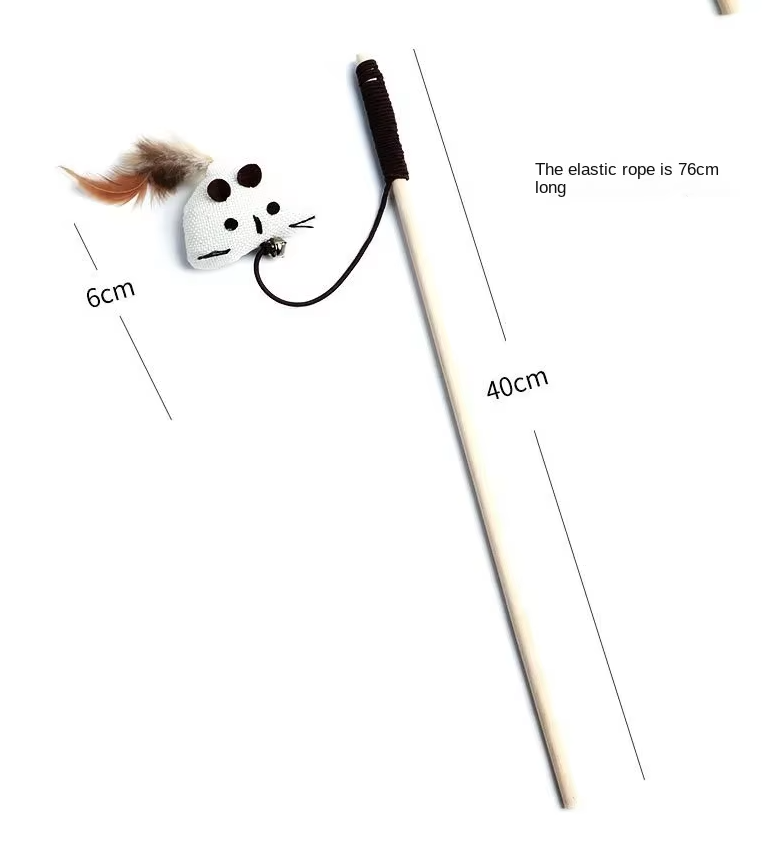 Bell cat toys made with natural materials, perfect for stimulating fun.