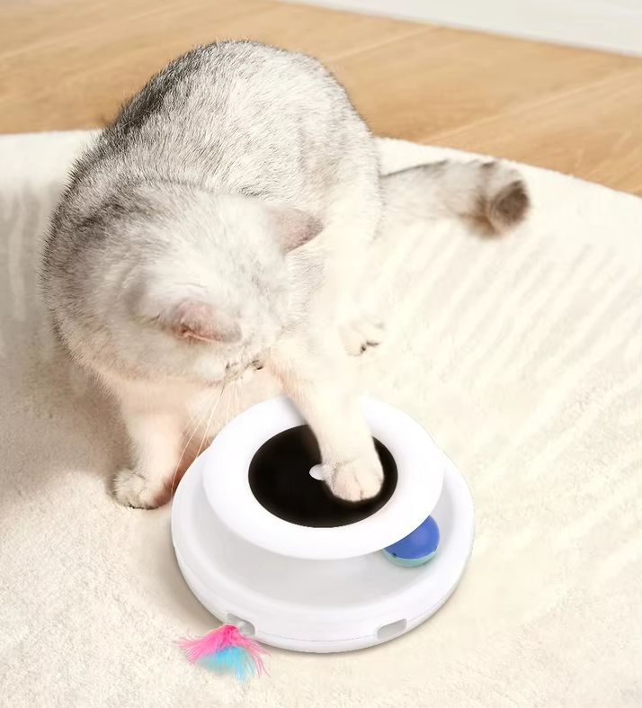 Engaging interactive cat toy enhances hunting instincts & exercise.