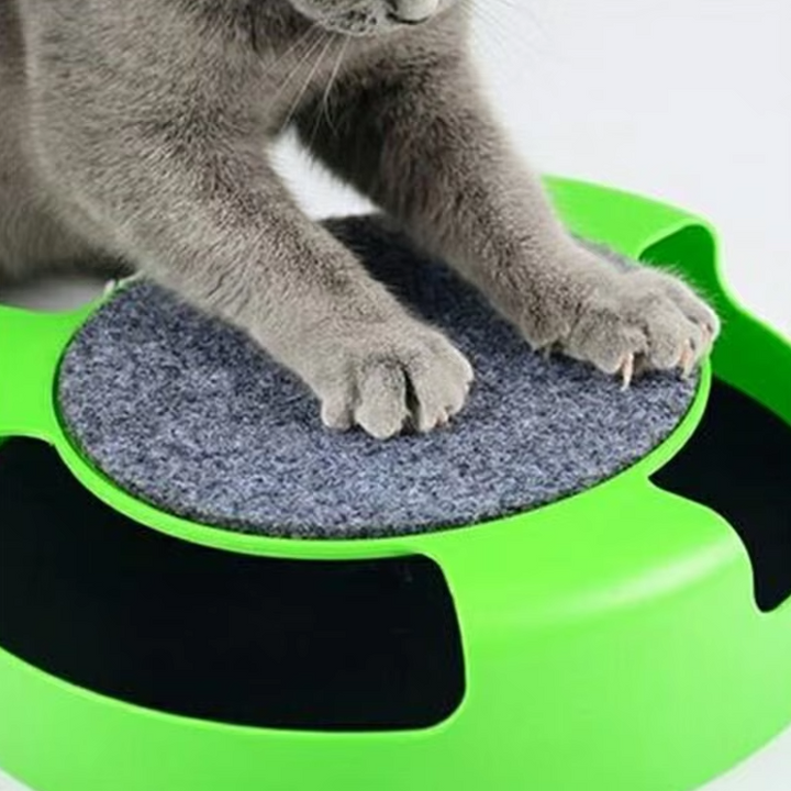Pet supplies: Interactive cat toy with moving mouse to bust boredom & encourage exercise.
