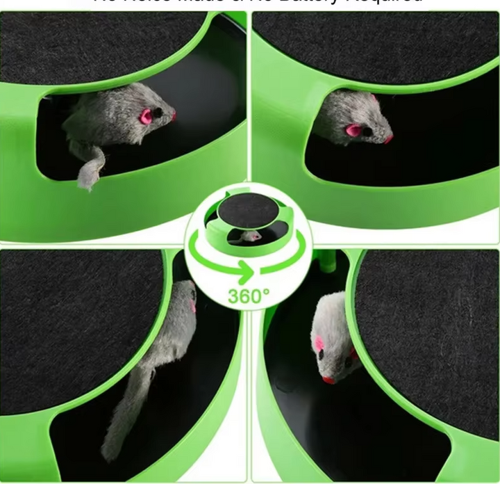High-quality interactive cat toy, moving mouse design for engaging pet play.