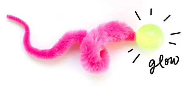 Engaging plush tail cat toy with a jingle ball, promoting interactive play and stress relief for pets.