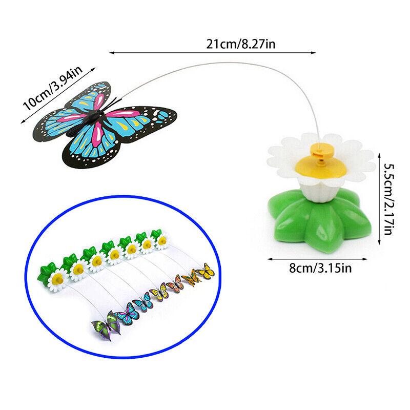 Whimsical butterfly cat toy designed to entertain cats and stimulate their natural hunting instincts through interactive play.