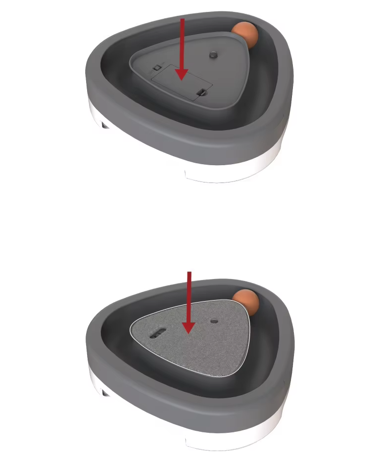 Feline interactive play track with integrated corrugated scratching board for active cat stimulation.