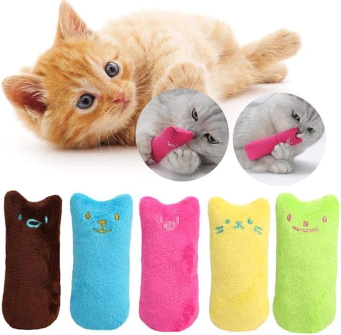 Interactive catnip chew toy for cats & kittens; promotes play & stress relief.