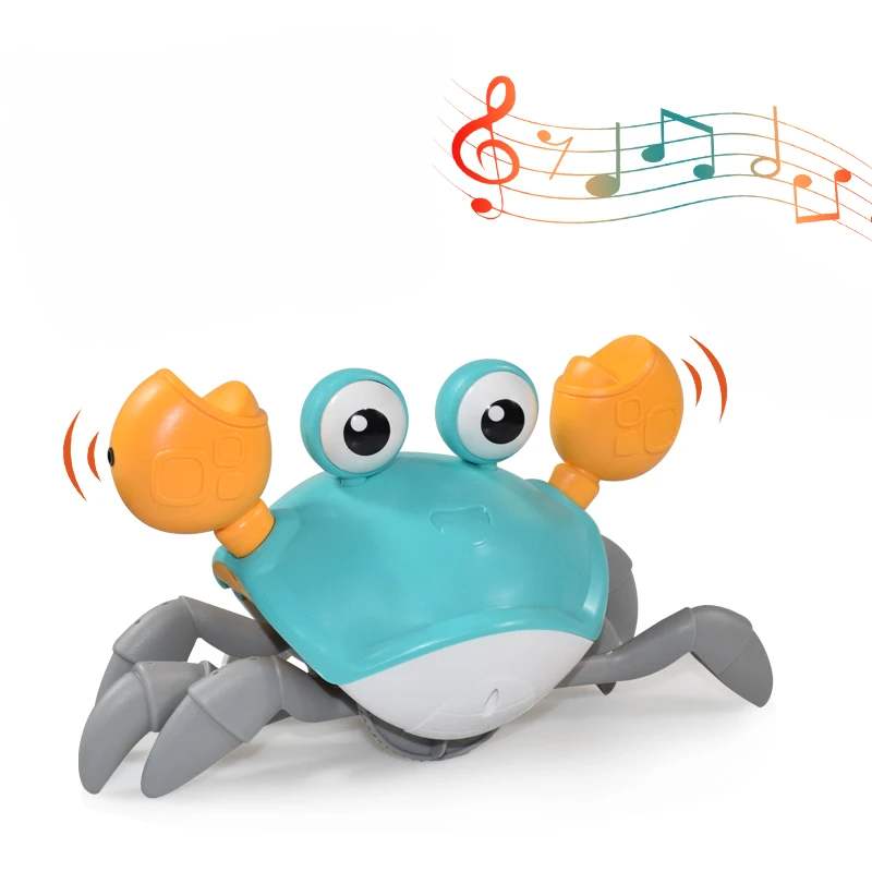 Engaging baby crab toy for crawling practice, promoting motor skills and fun learning