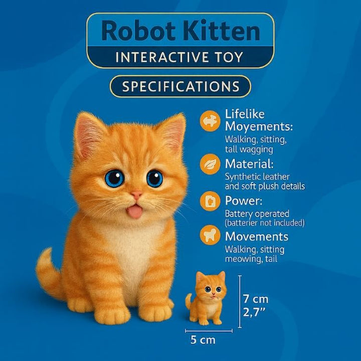 A delightful children's gift: an interactive cat toy that moves and feels real.