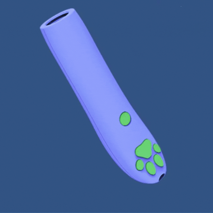 Textured interactive dog whistle chew toy, promoting dental cleaning & active fun for all dog breeds.