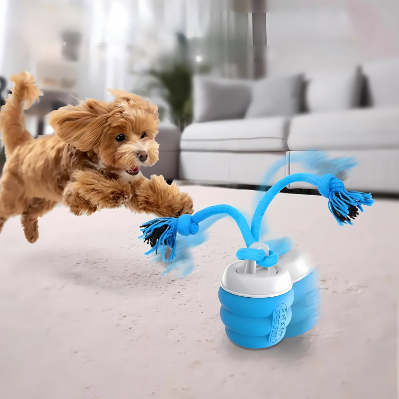 Interactive dog dental toy for puppies, promoting fun and clean teeth with durable chew design.