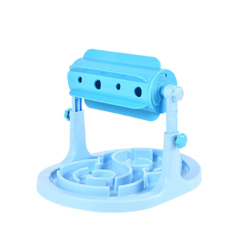 Healthy eating dog feeder. Interactive anti-gulping bowl with rotating design for mental stimulation.