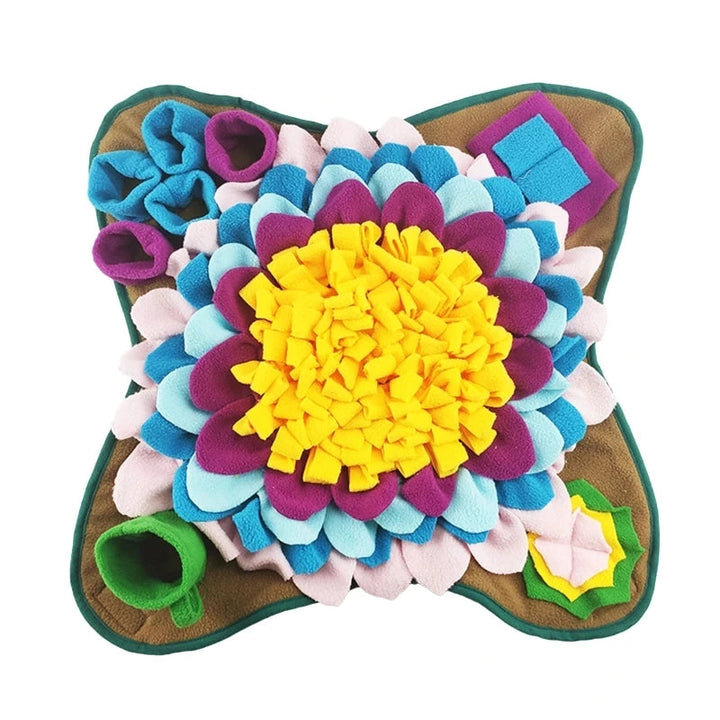 Interactive dog sniffing mat toy for mental stimulation and anxiety relief