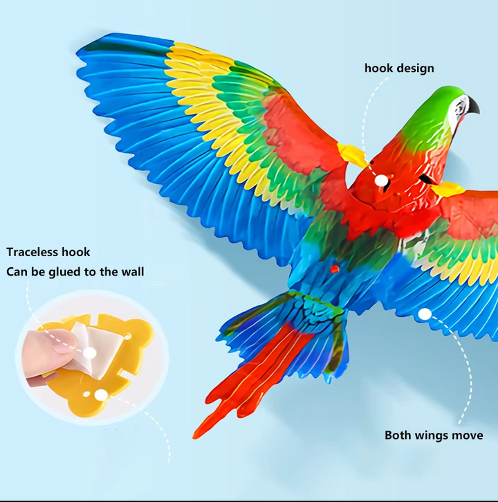 Modern interactive cat toy with a flying eagle design. Offers excellent pet enrichment for indoor cats.
