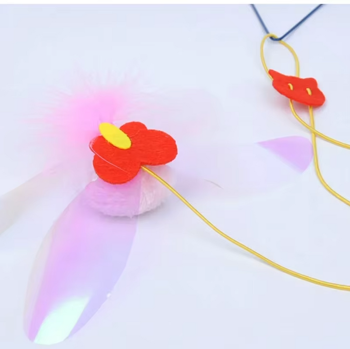 Encourage feline exercise with this interactive jumping mouse door toy for active cats.