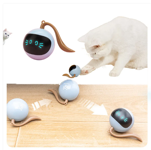 Fun interactive LED cat ball toy to boost pet playtime and activity, keeping cats active.