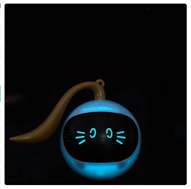 Smart interactive LED cat ball toy, perfect for solo play & exercise, a great pet toy.