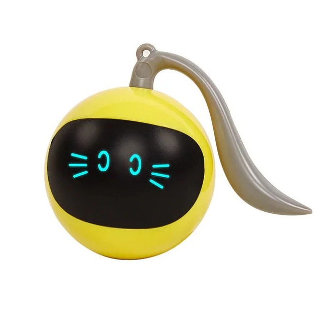Durable interactive LED cat ball toy, providing endless fun & exercise for all pets.
